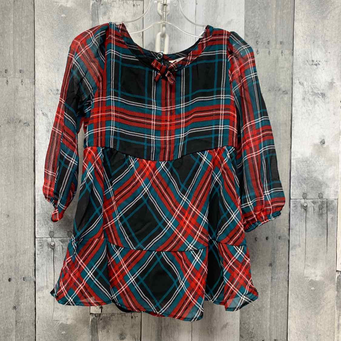 Size 2T Red Plaid B Brand Long Sleeve Shirt