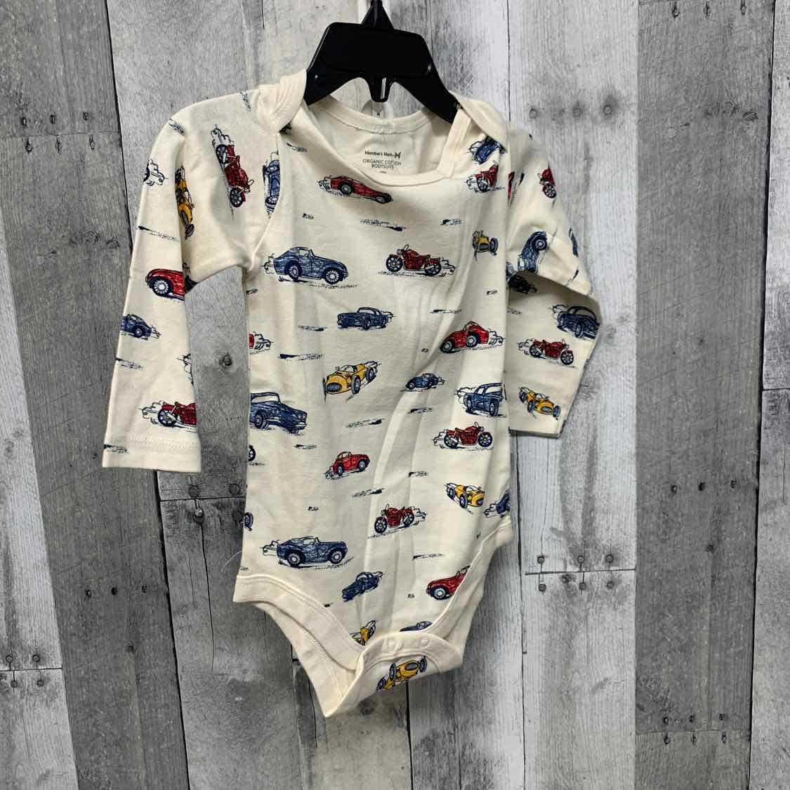 Size 12 Months White Graphic Members Mark Bodysuit