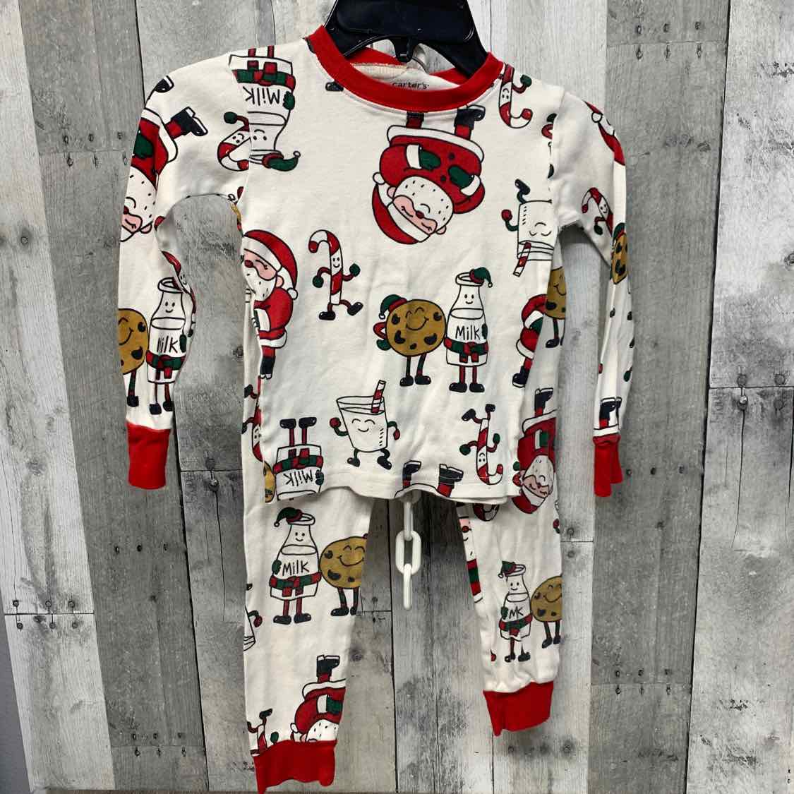 Size 4T White Graphic Carter's 2pc PJs