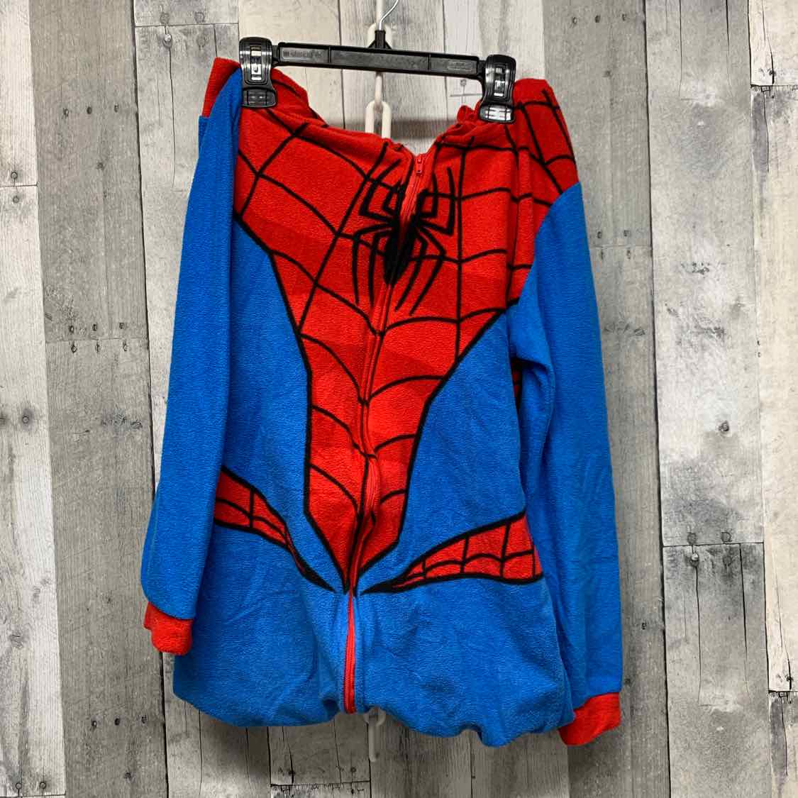 Size 10/12 Red/Blue Spiderman Footy PJs