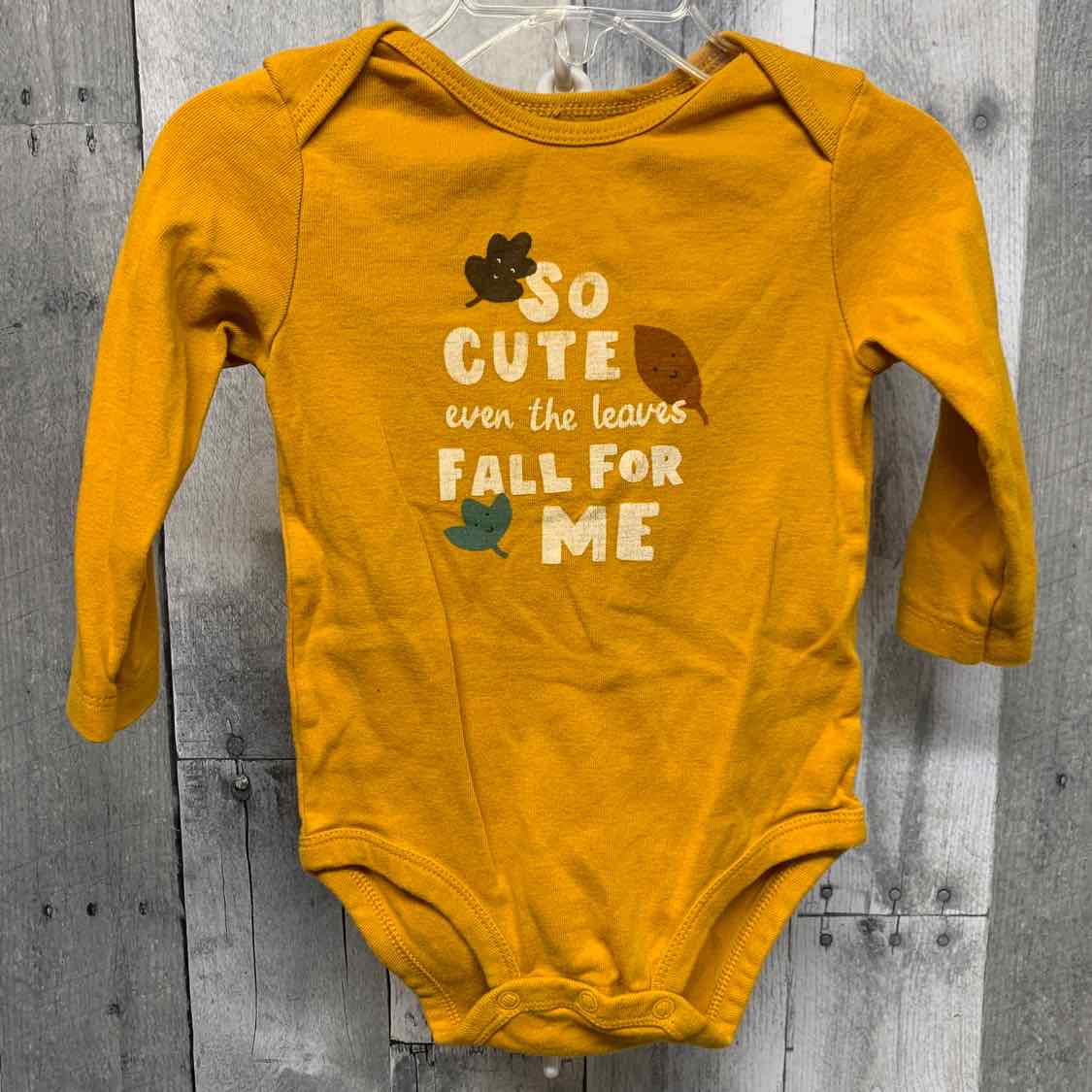 Size 18 Months Yellow Print Carter's Bodysuit