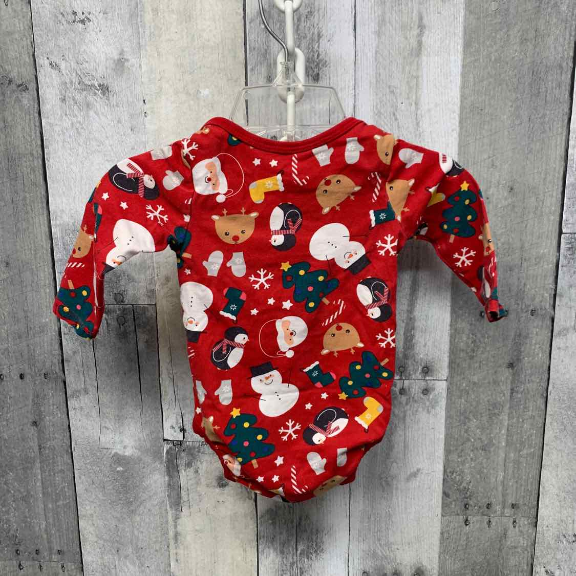 Size 0-3 Months Red Print H&M Bodysuit