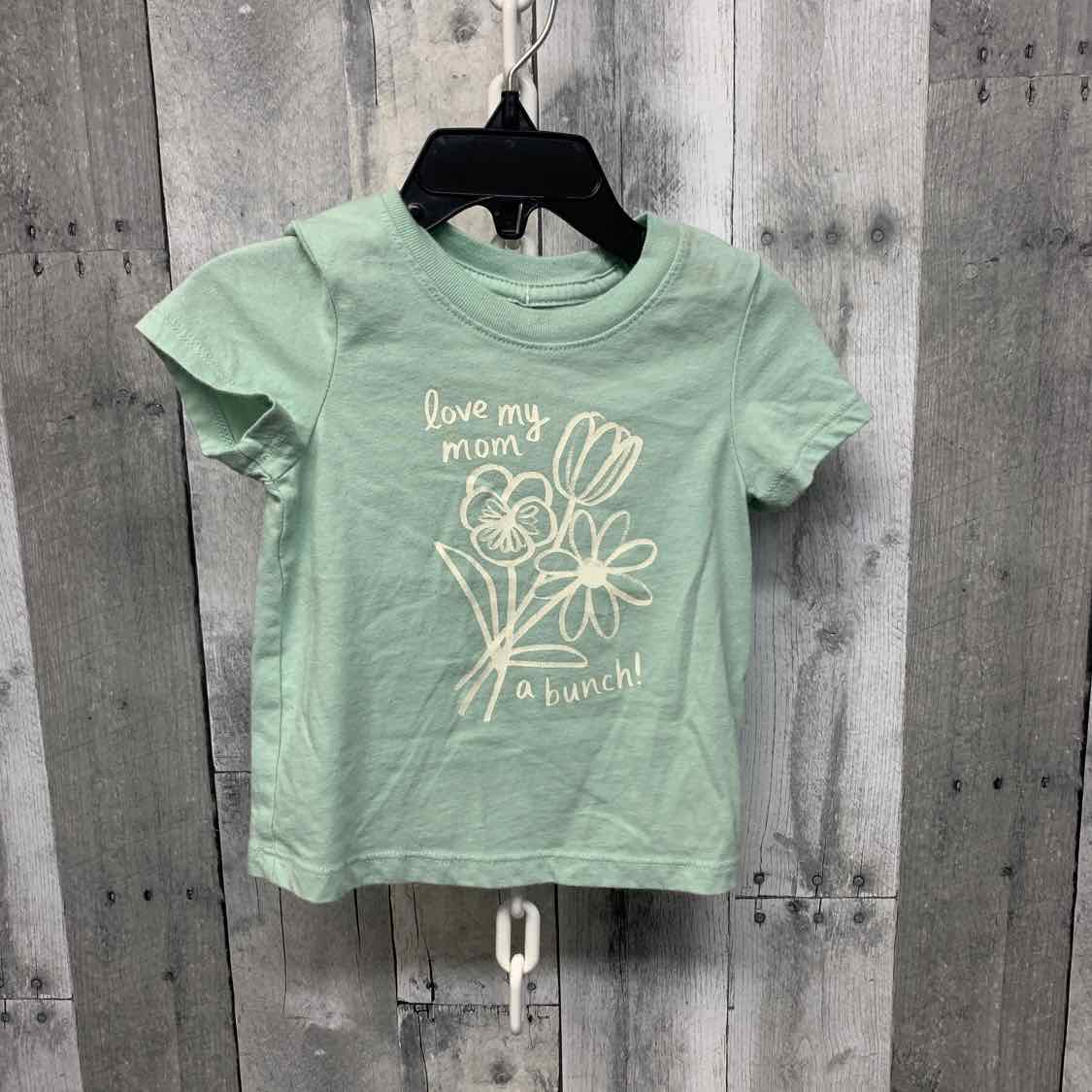 Size 12 Months Green/White Cat & Jack T Shirt