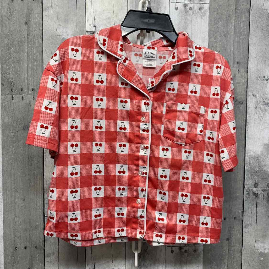 Size 10/12 Red Print Art Class 2pc PJs