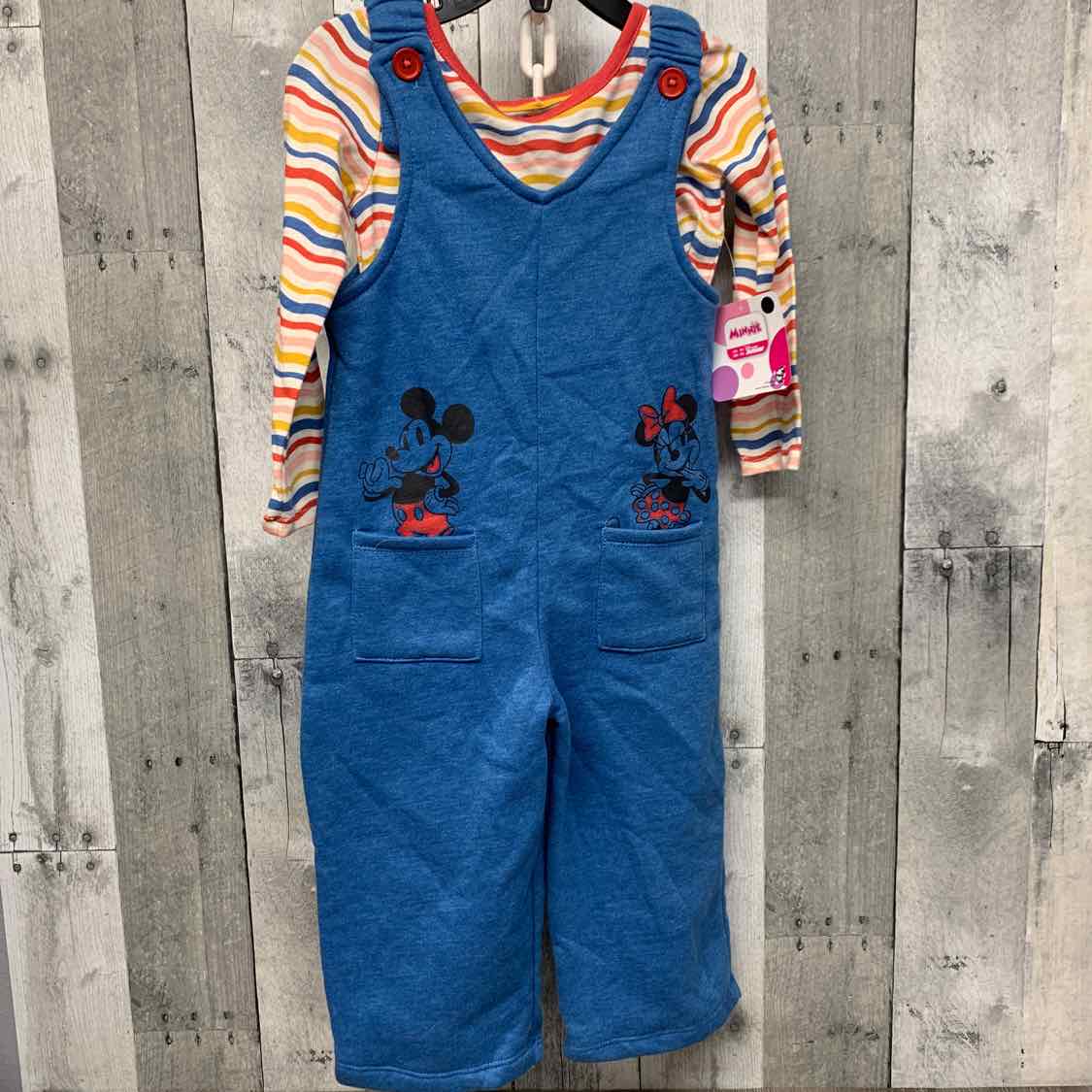Size 2T Blue/Red Disney Shirt/Pants