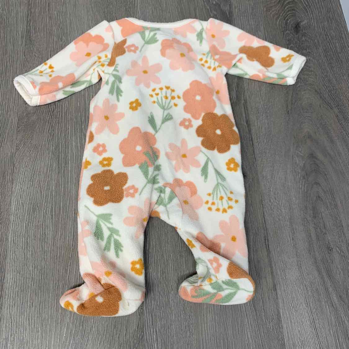 Size Preemie Tan Print Child of Mine Footy PJs