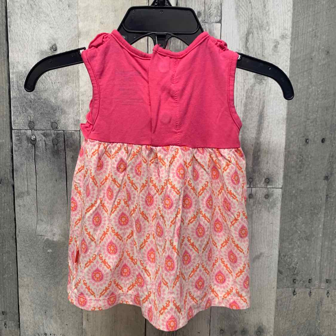 Size 0-3 Months Pink Print Boutique Brand Dress
