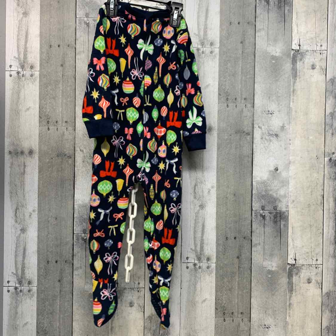 Size 2T Navy Print Old Navy Footy PJs