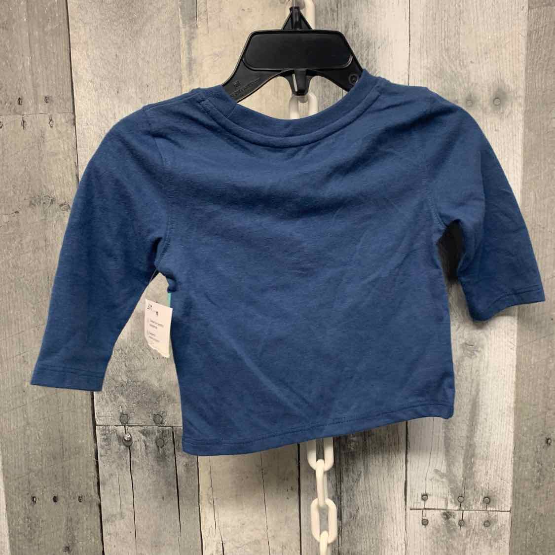 Size 3 Months Blue Print Jumping Beans Long Sleeve Shirt