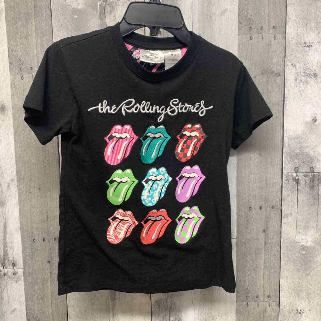 Size 8 Black Graphic Mid Brand T Shirt