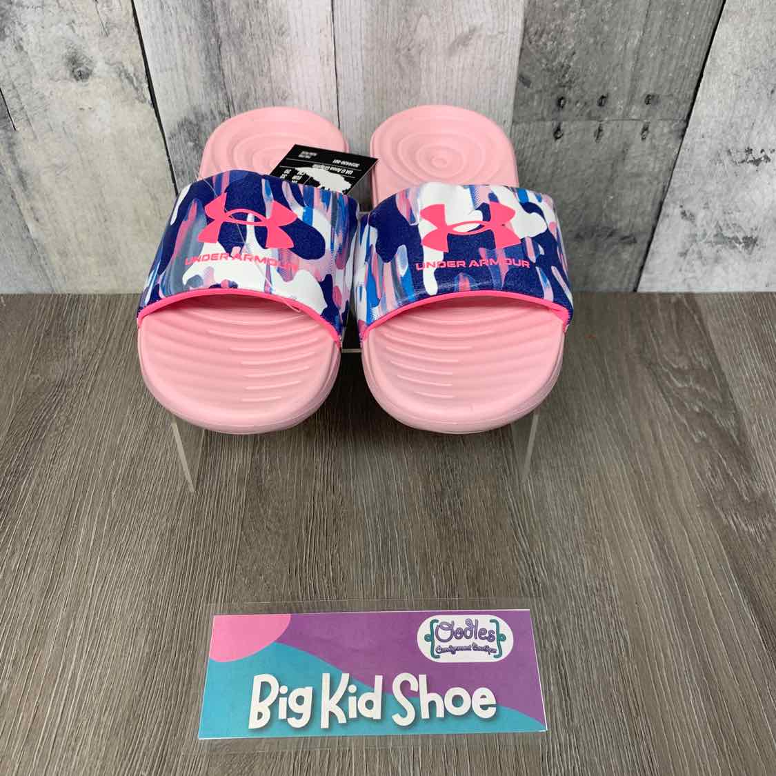 Size 1 Pink/Navy Sport Brand Sandals