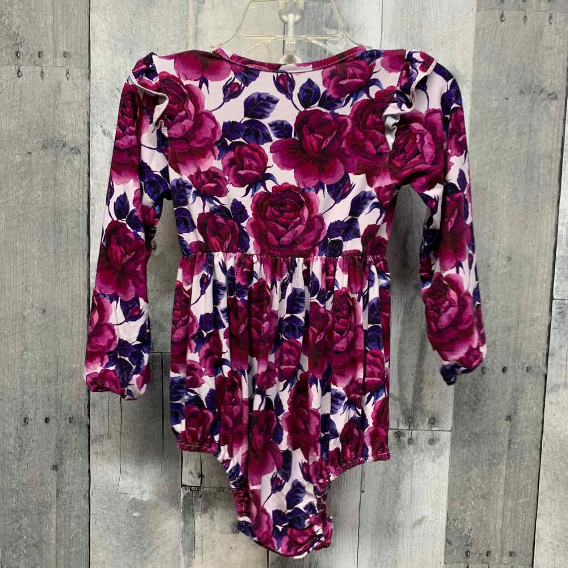 Size 2T Purple Bamboo Romper