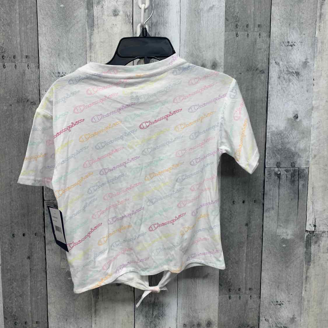 Size Small White Graphic Champion T Shirt