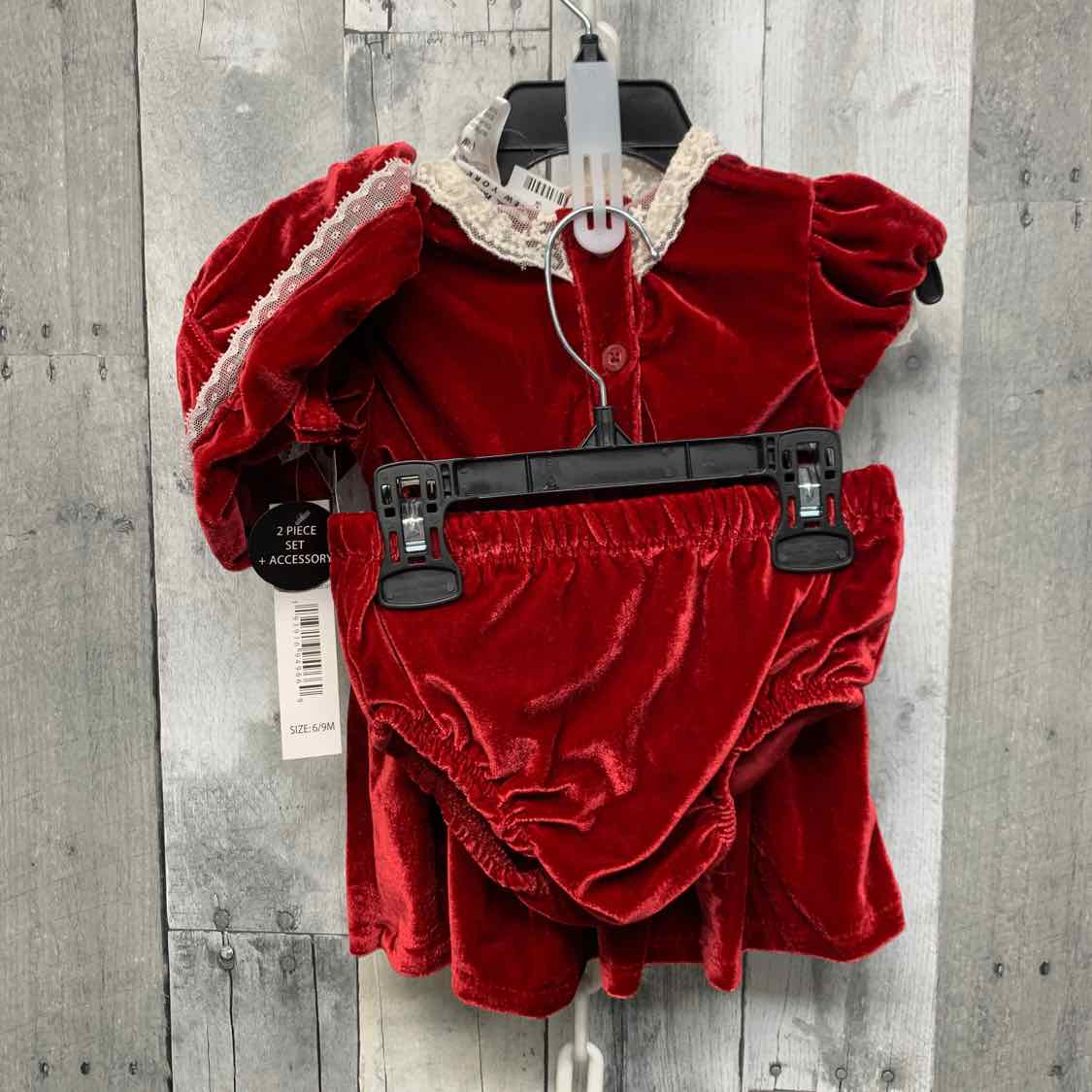 Size 6-9 Months Red/White Nicole Miller 2pc Dress