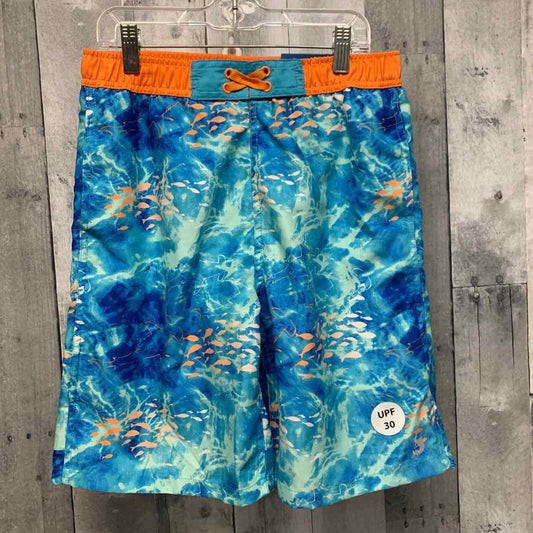 Size XLarge Blue/Orange Reel Legends Swim Trunks