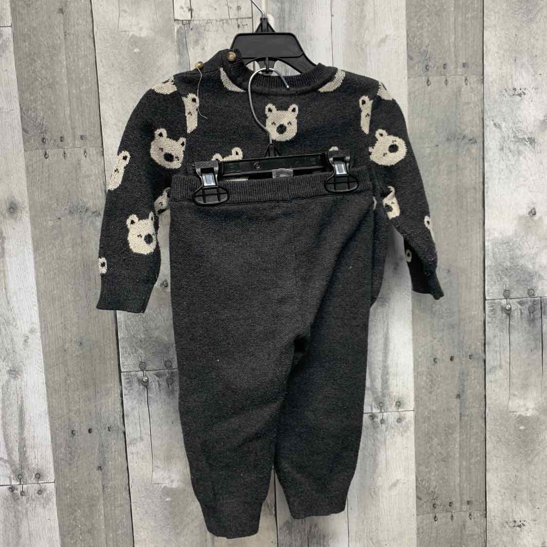 Size 12 Months Gray Print B Brand Shirt/Pants