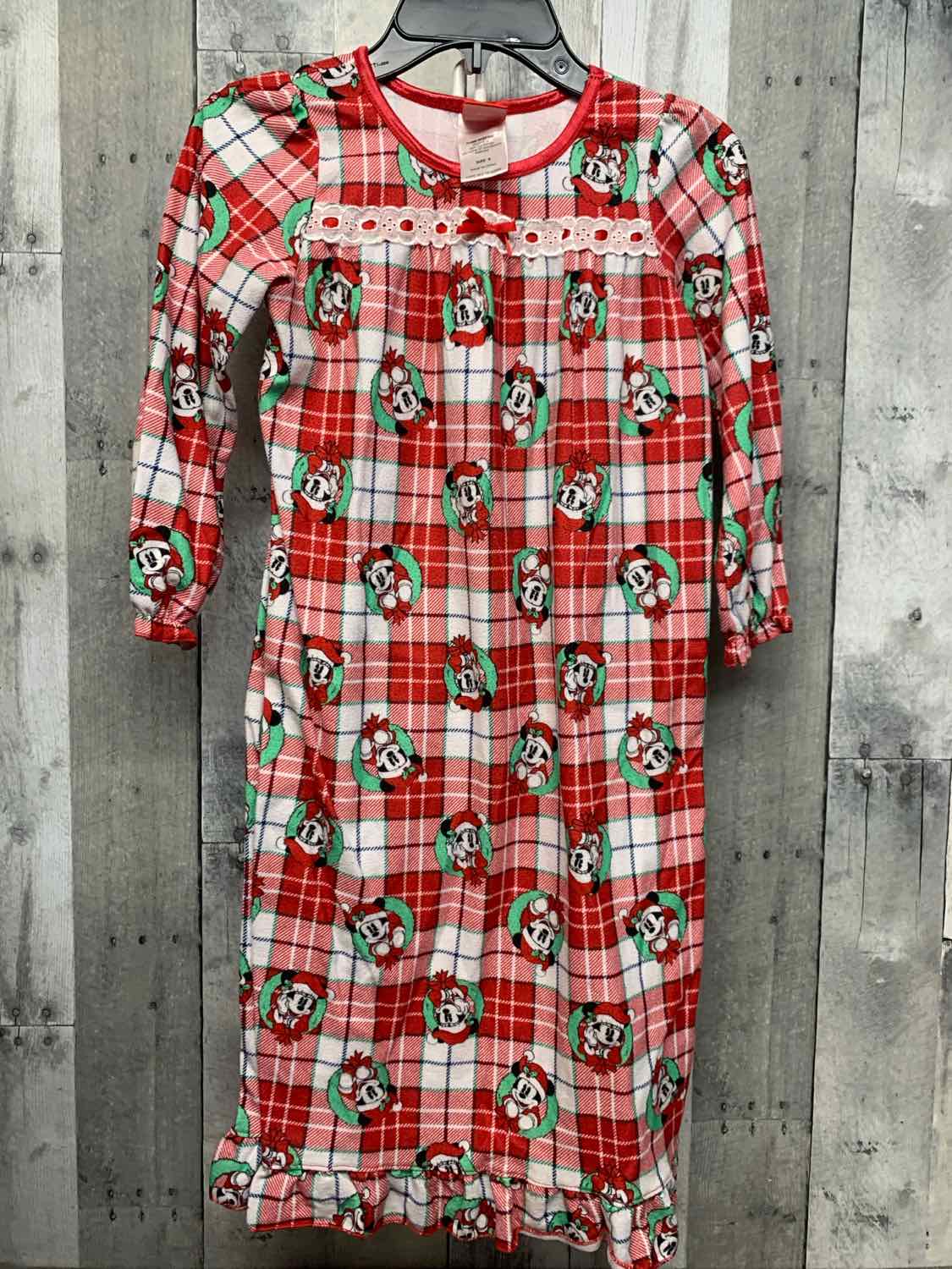 Size 6 Red Print Disney Nightgown