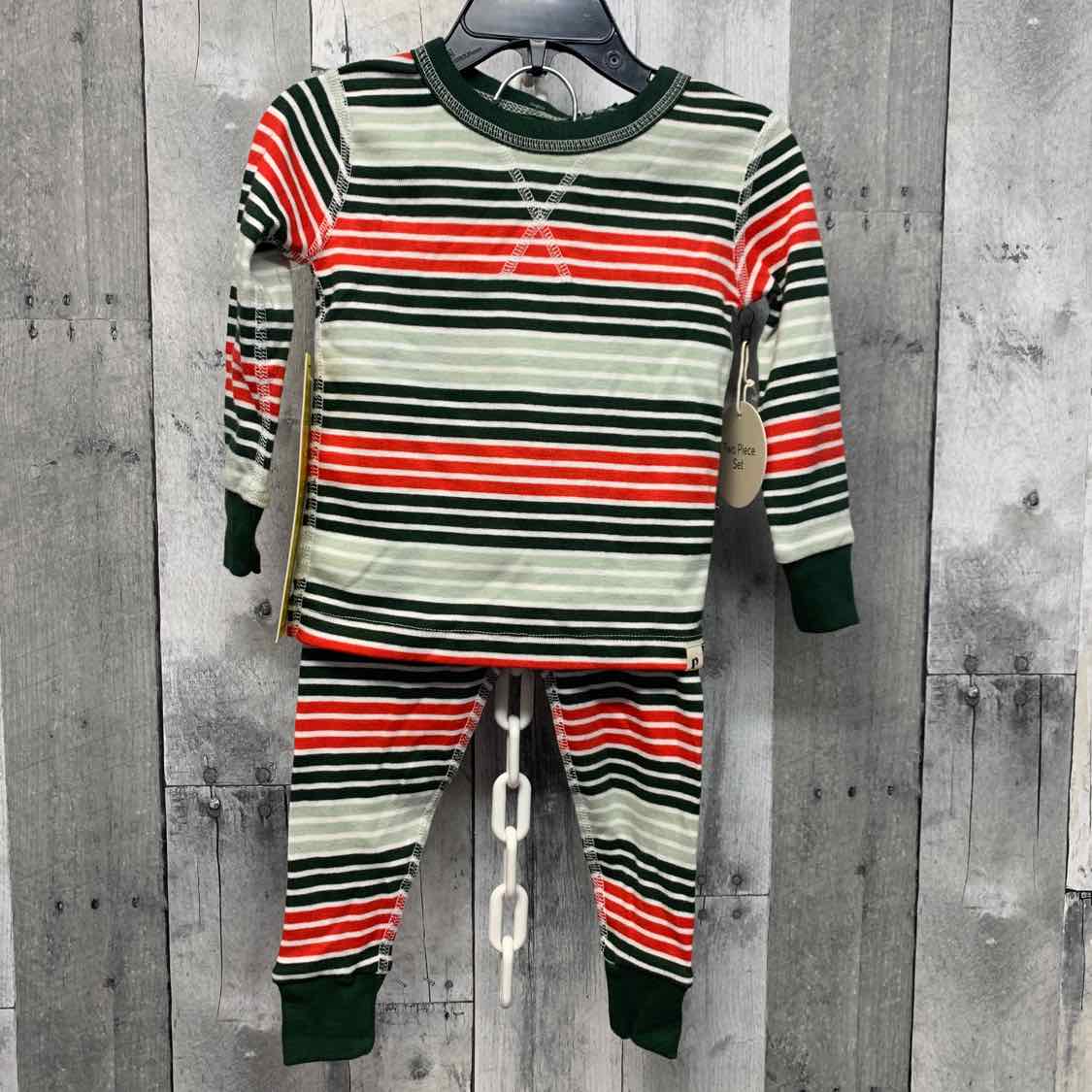 Size 18 Months Green/Red Name Brand 2pc PJs