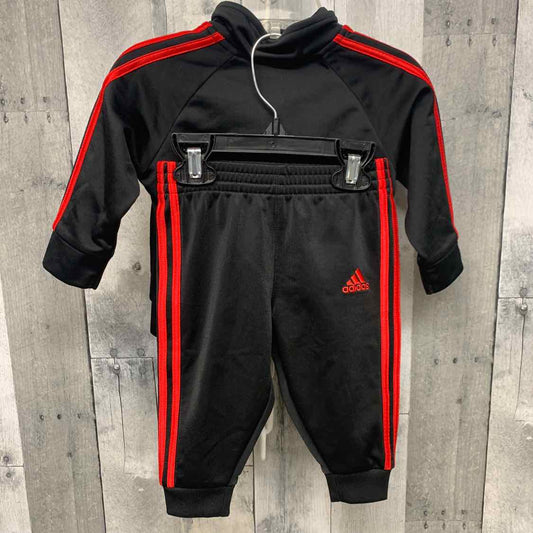 Size 6 Months Black/Red Sport Brand Jacket/Pants
