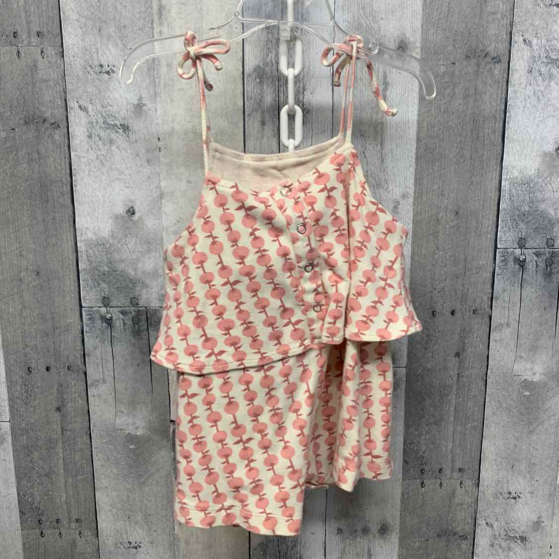 Size 2T Ivory/Pink Kate Quinn Romper