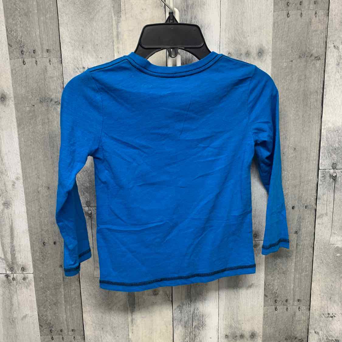 Size 5T Blue Graphic Okie Dokie Long Sleeve Shirt