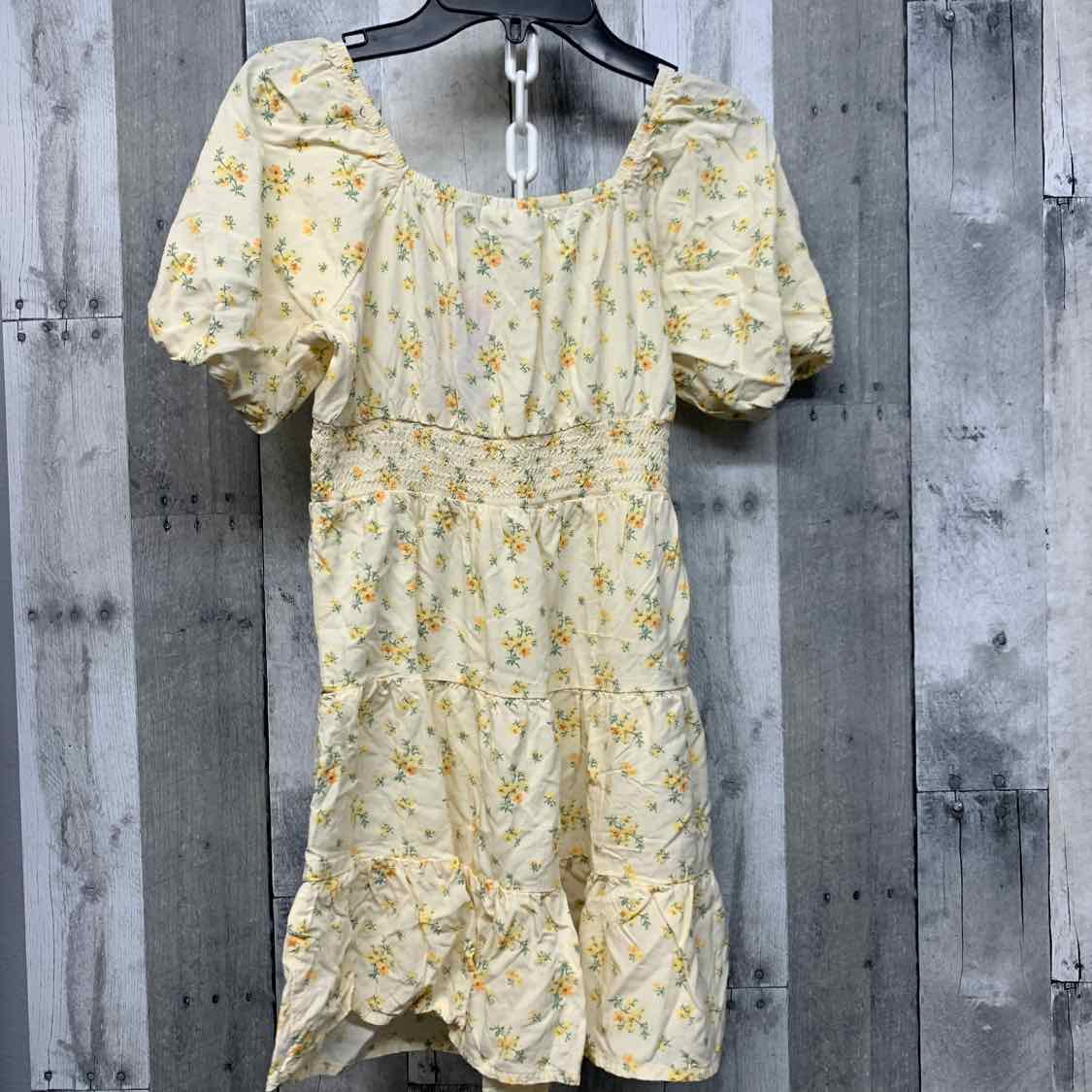 Size 10/12 Yellow Floral Print Children's Place Dress