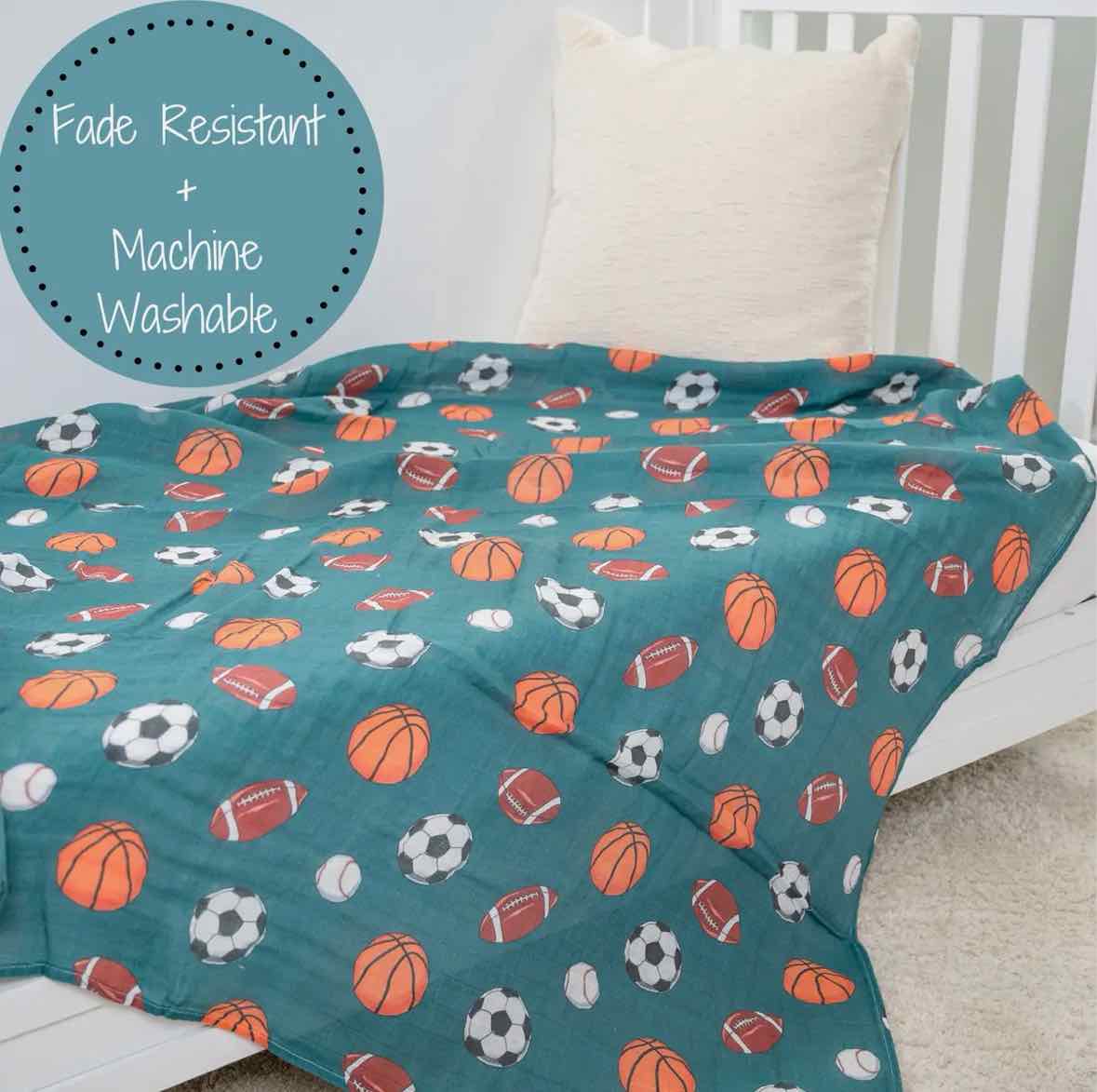 LollyBanks Little Athlete Receiving Blanket