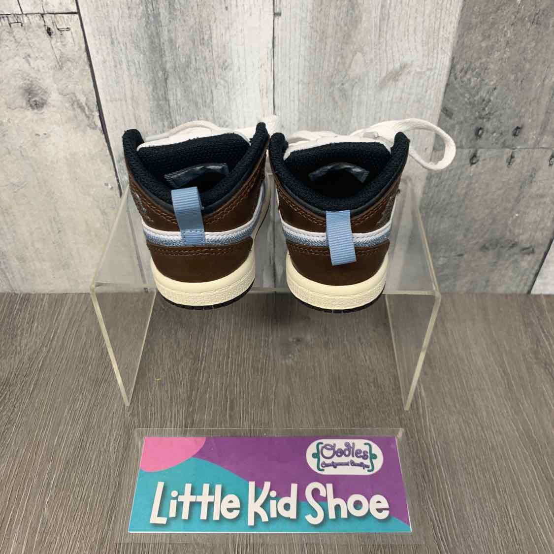 Size 3 Brown/Blue Sport Brand Sneakers