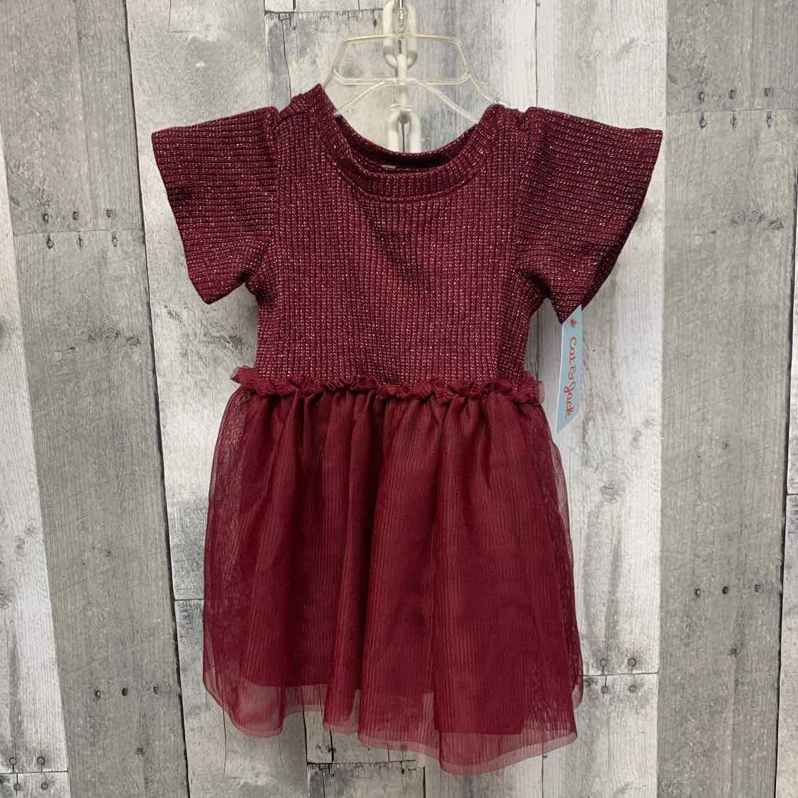 Size 12 Months Burgundy Cat & Jack LS Dress