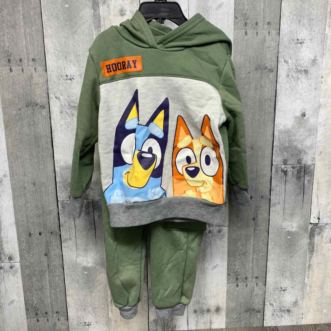 Size 3T Green/Gray Disney Sweats - 2pc