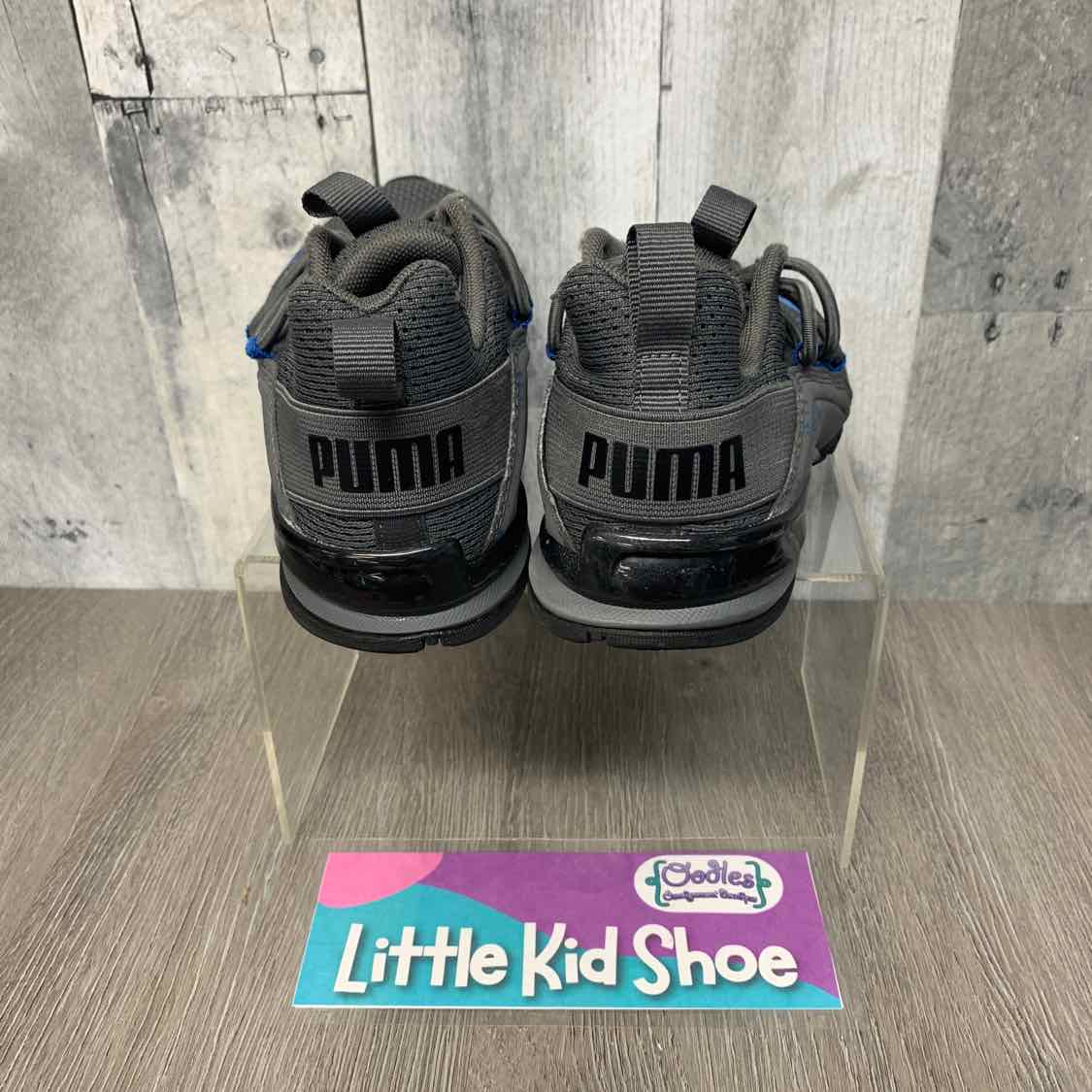 Size 12 Gray/Blue Puma Sneakers