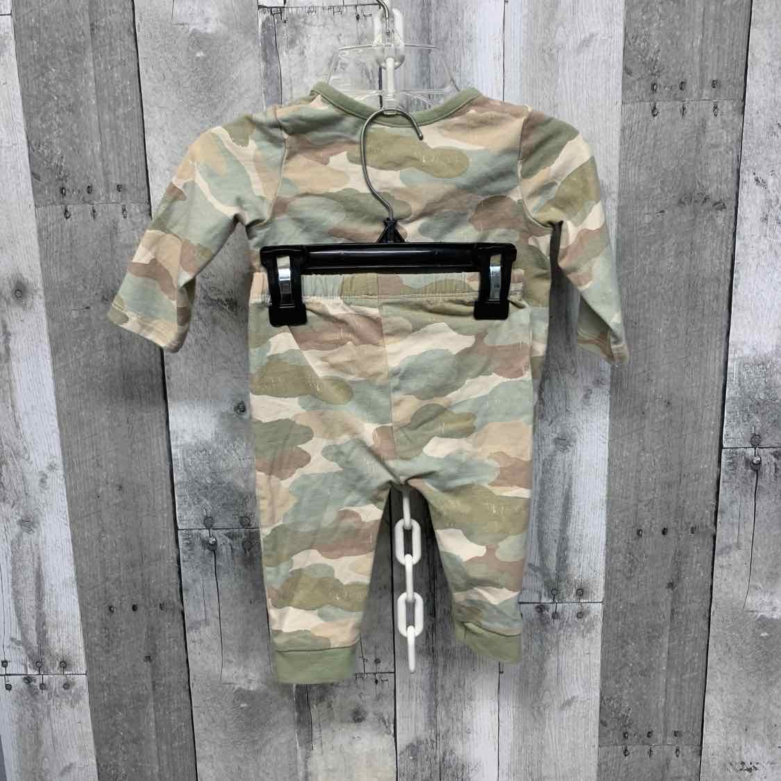 Size 3-6 Months Green Camo Cat & Jack Shirt/Pants