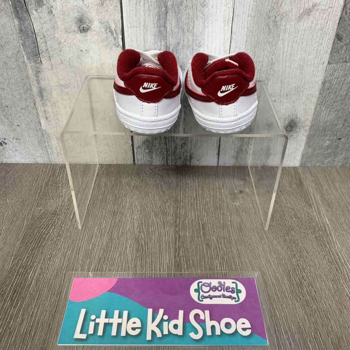 Size 2 White/Red Sport Brand Soft Sole Shoes
