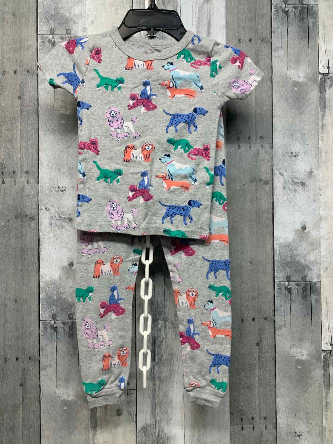 Size 5T Gray Print Members Mark 2pc PJs