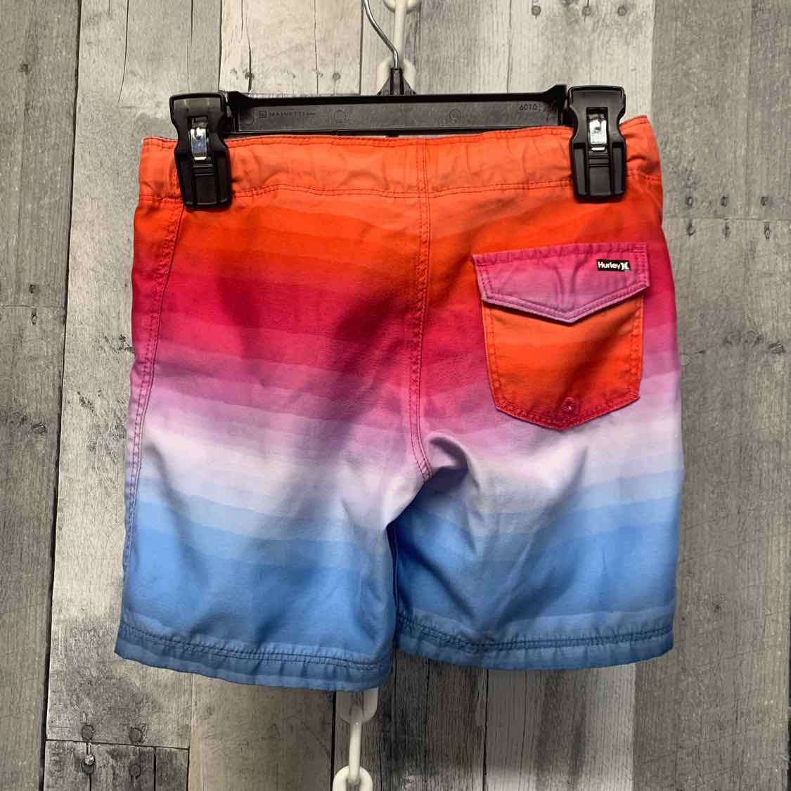 Size 4T Red/Blue Hurley Swim Trunks