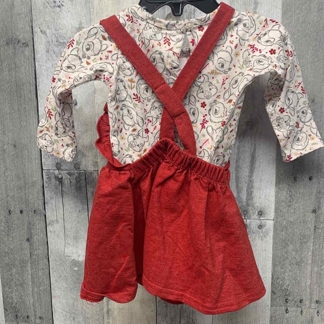 Size 6-9 Months Red/White Disney Shirt/Jumper