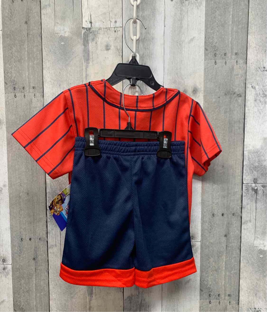 Size 3T Red/Blue Paw Patrol Shirt/Shorts