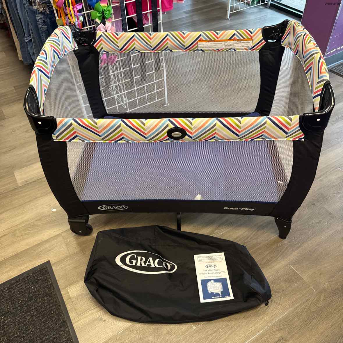 Graco Black/Blue Pack N Play