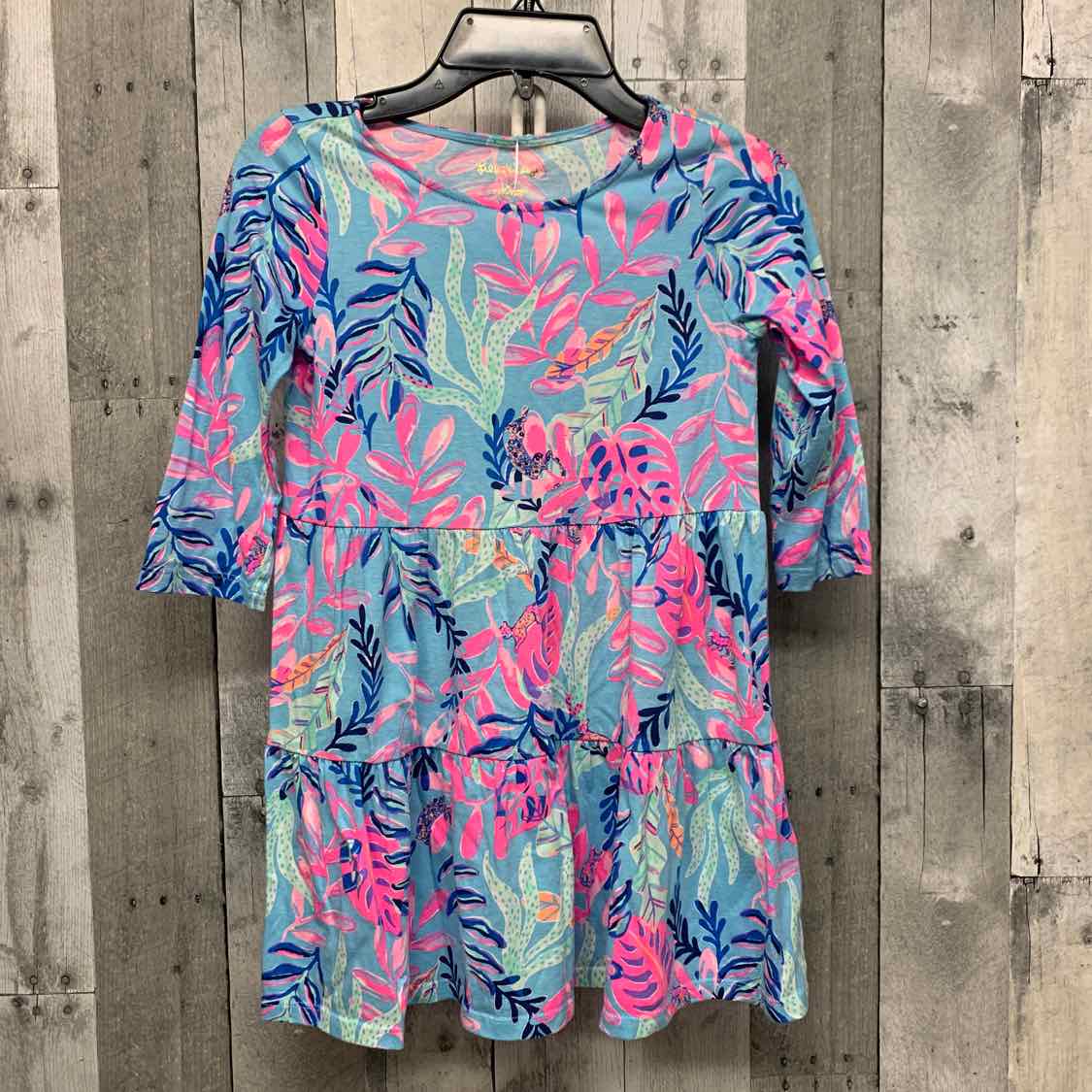 Size 6/7 Blue/Pink Lilly Pulitzer LS Dress