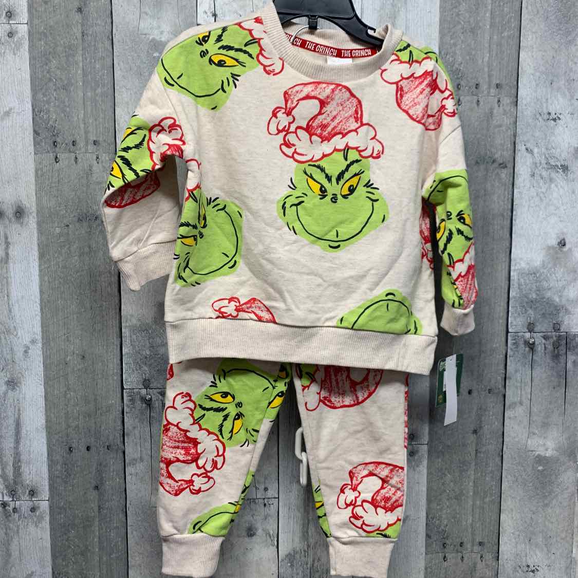 Size 2T Tan Print Mid Brand Shirt/Pants