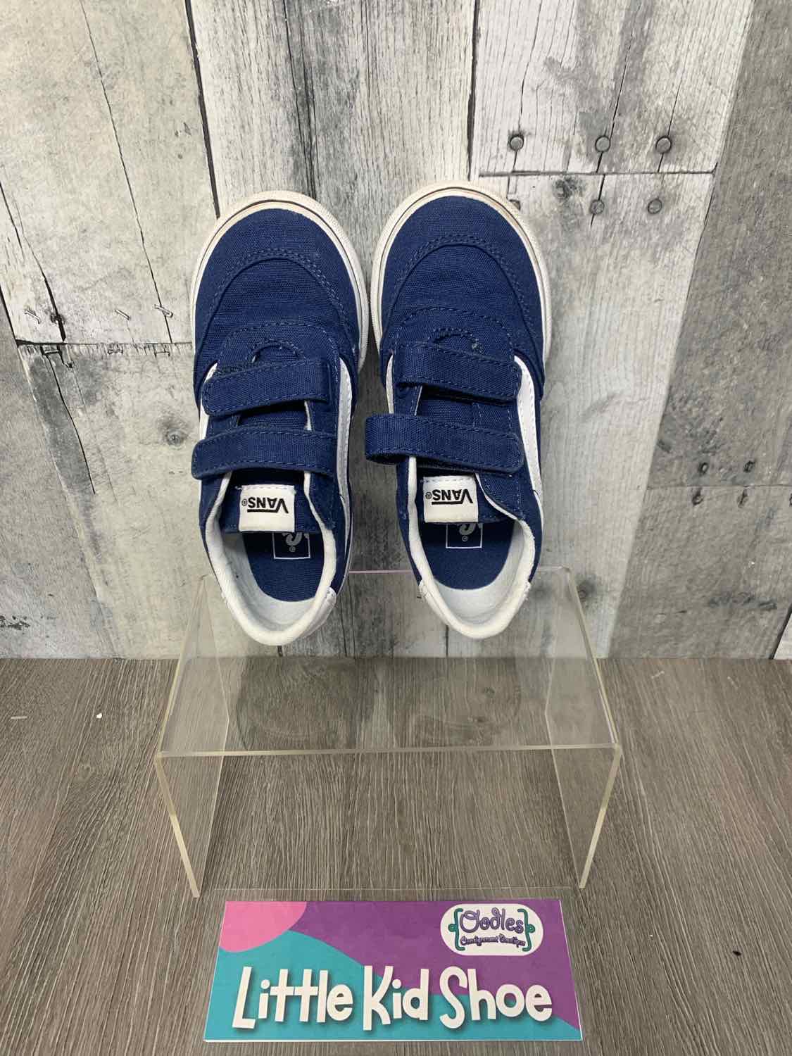 Size 9 Navy/White Vans Sneakers