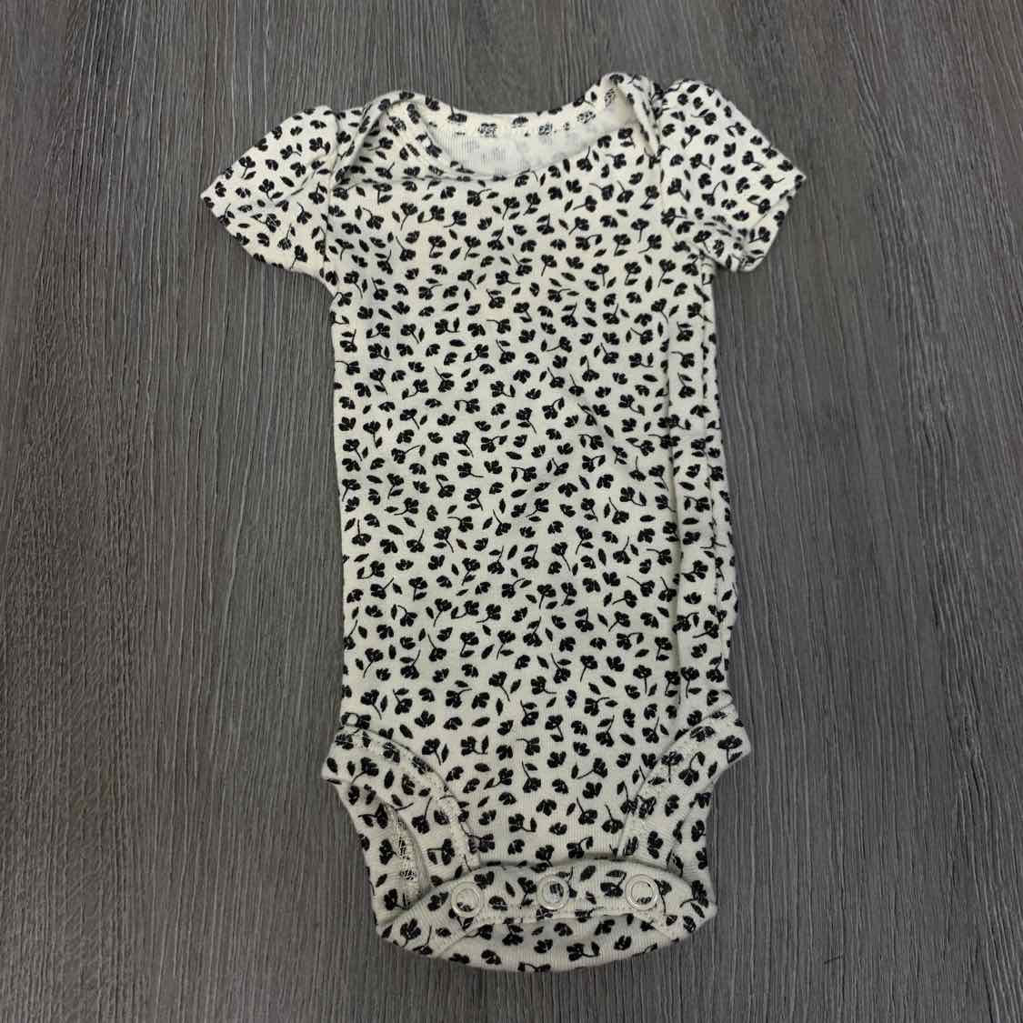 Size Preemie Ivory Print Carter's Bodysuit