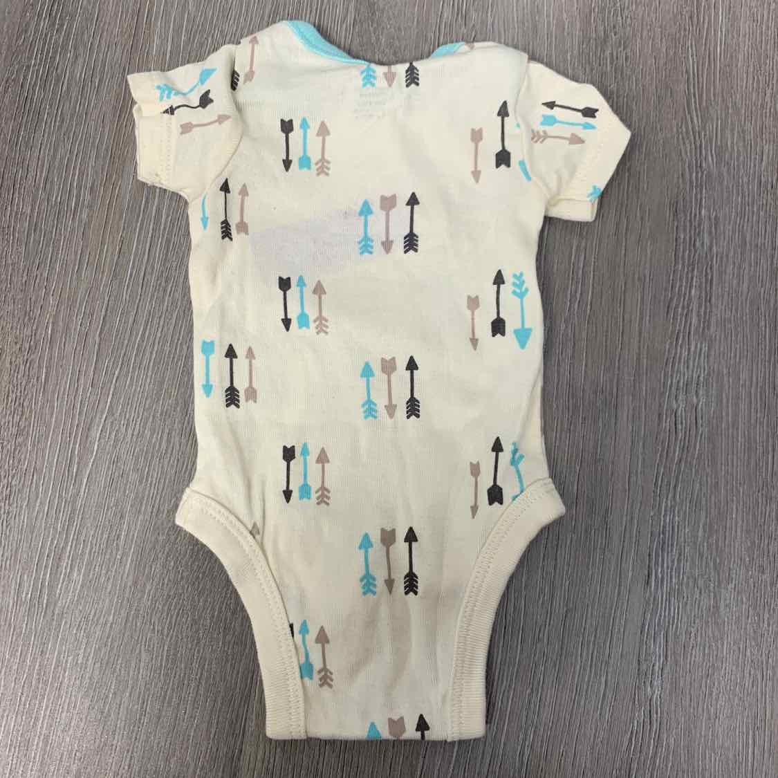 Size Preemie Tan/Blue Gerber Bodysuit
