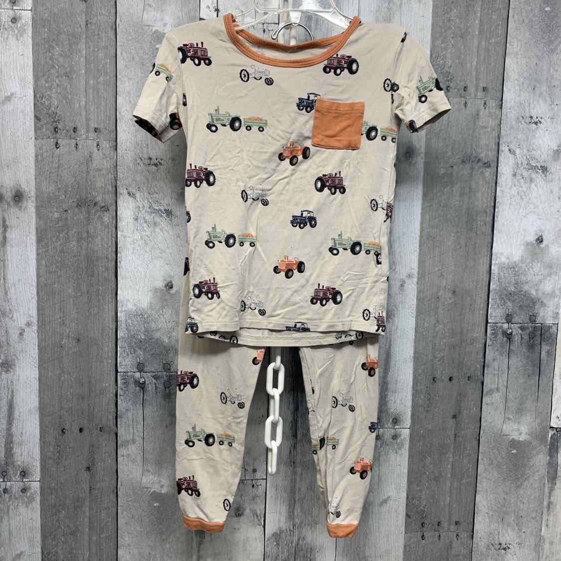 Size 3T Gray/Orange Kyte 2pc PJs - OodlesCB