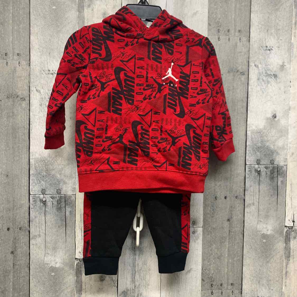 Size 12 Months Red/Black Sport Brand Jacket/Pants