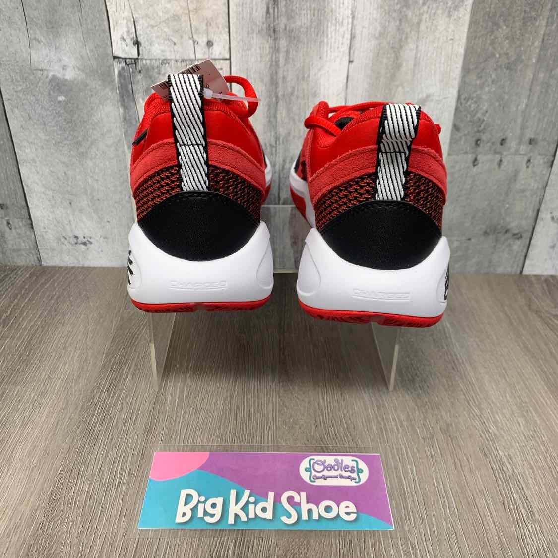 Size 5 Red/Black Sport Brand Sneakers