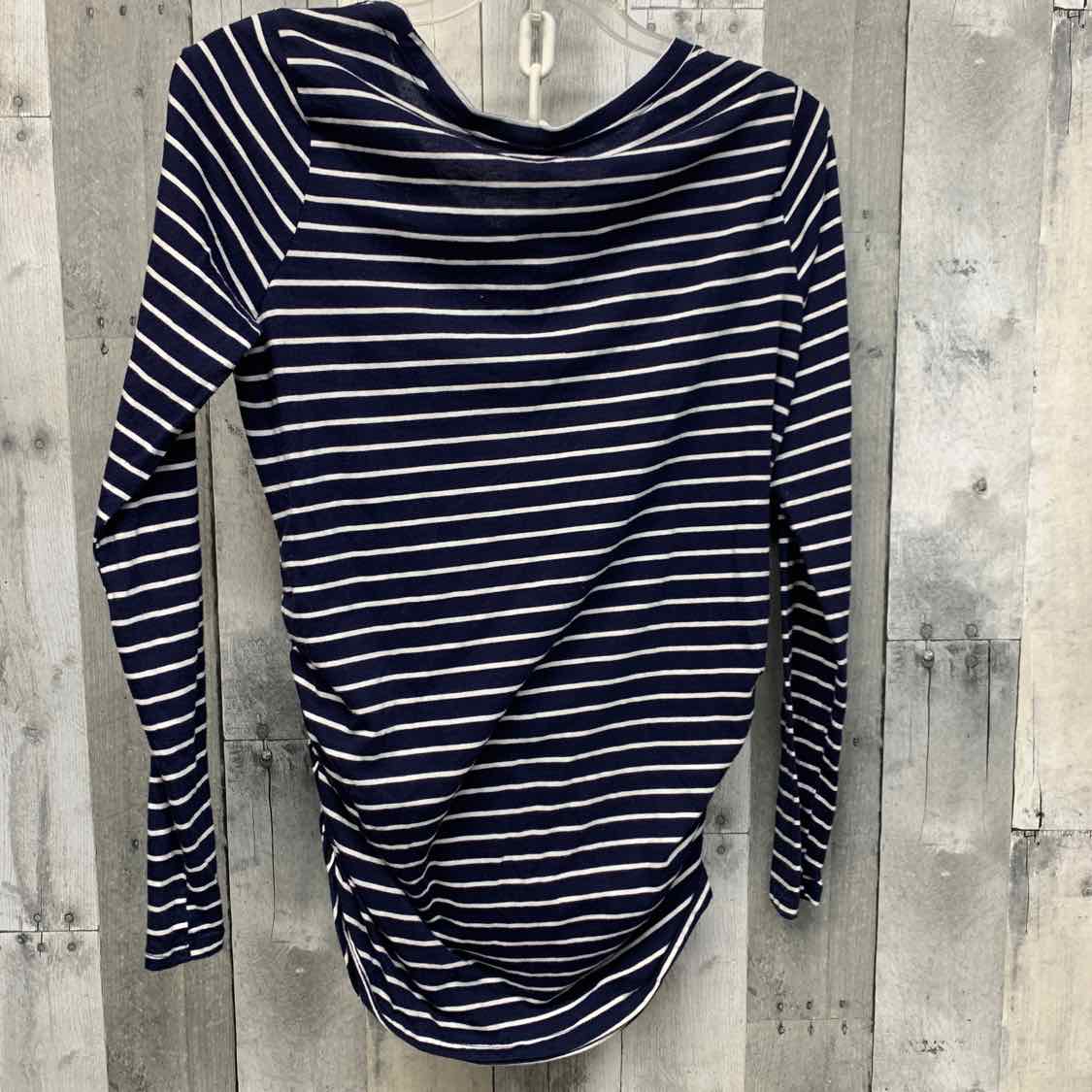 Size M Navy/Red Motherhood Long Sleeve Top