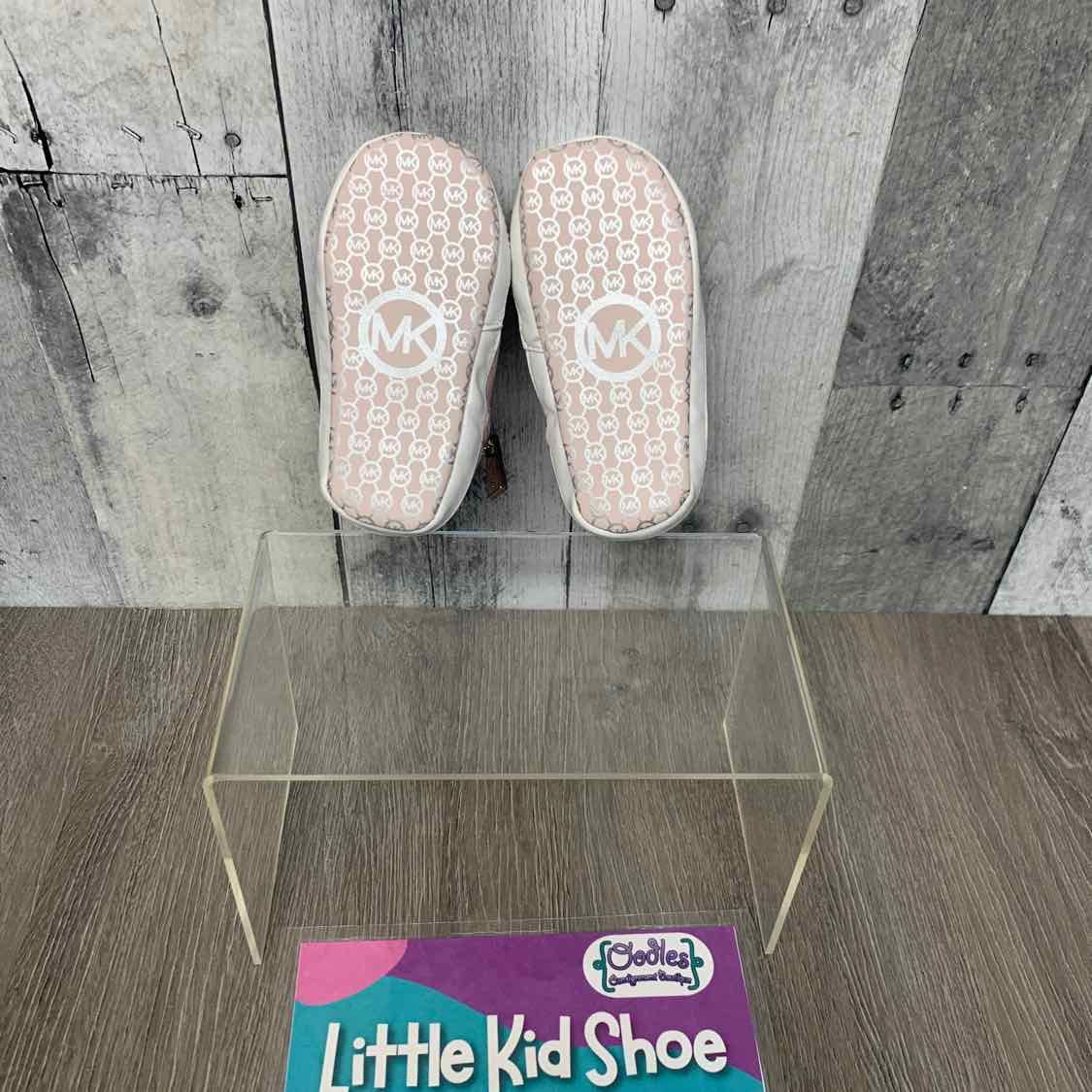 Size 4 Pink/White Michael Kors Soft Sole Shoes