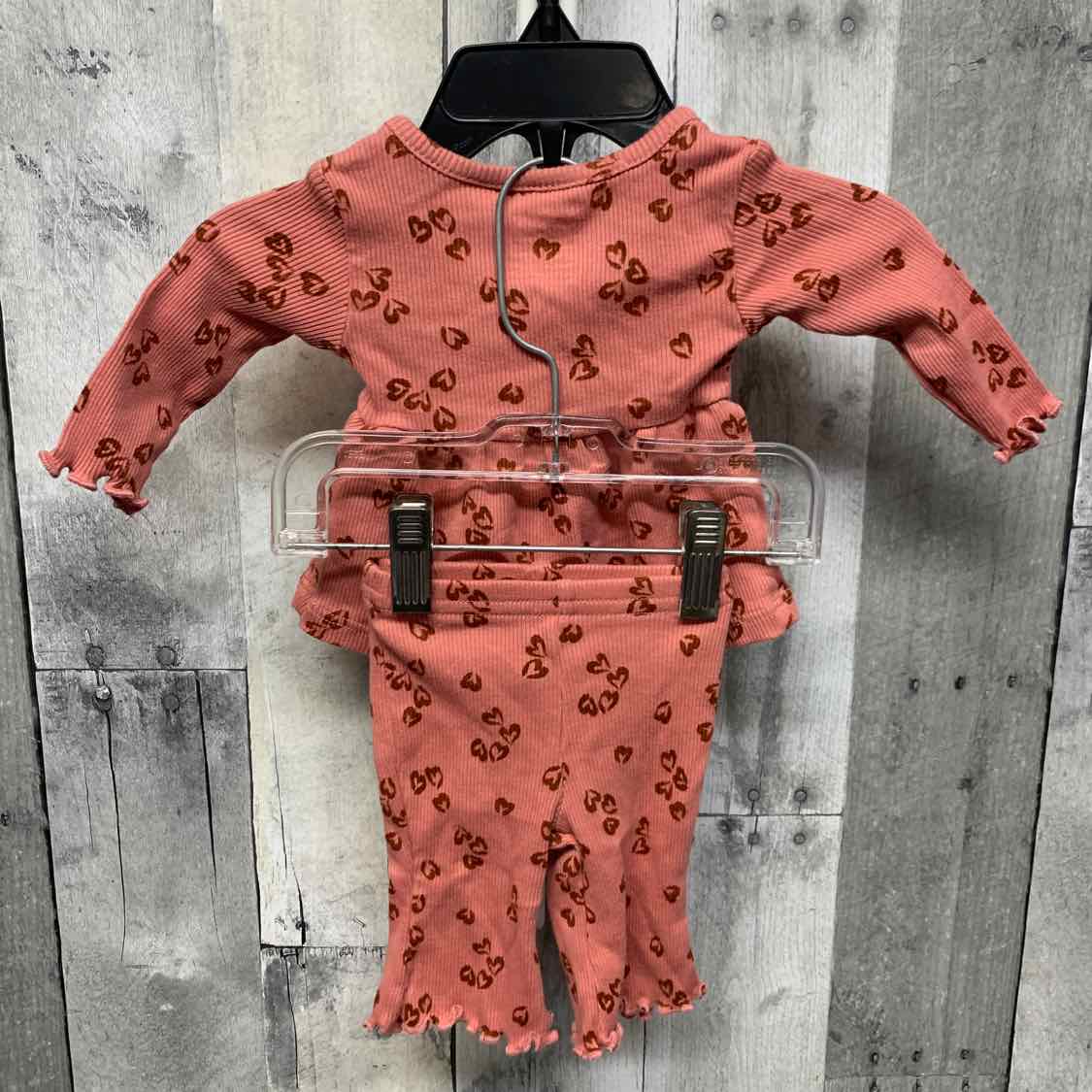 Size Newborn Pink/Brown Carter's Shirt/Pants