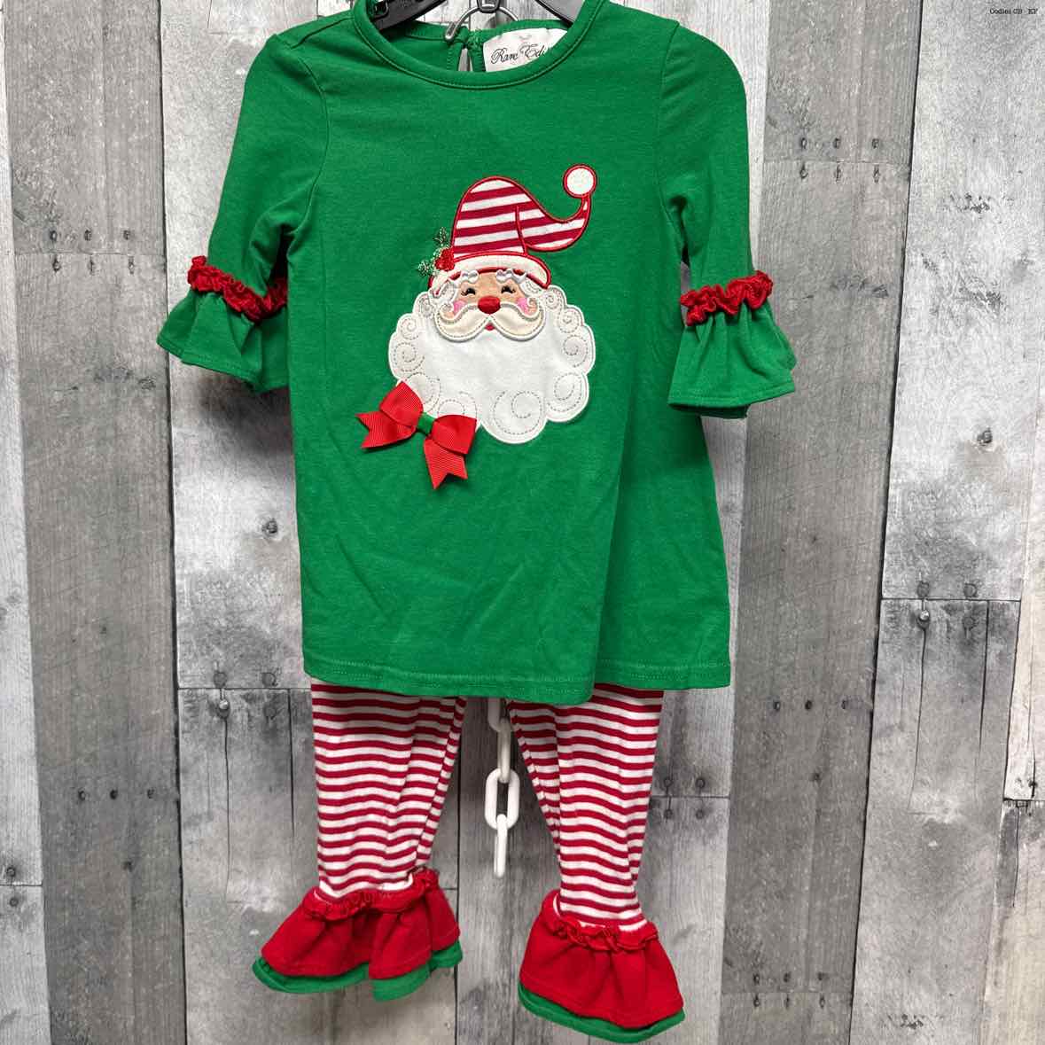 Size 24 Months Green/Red Rare Editions Shirt/Pants